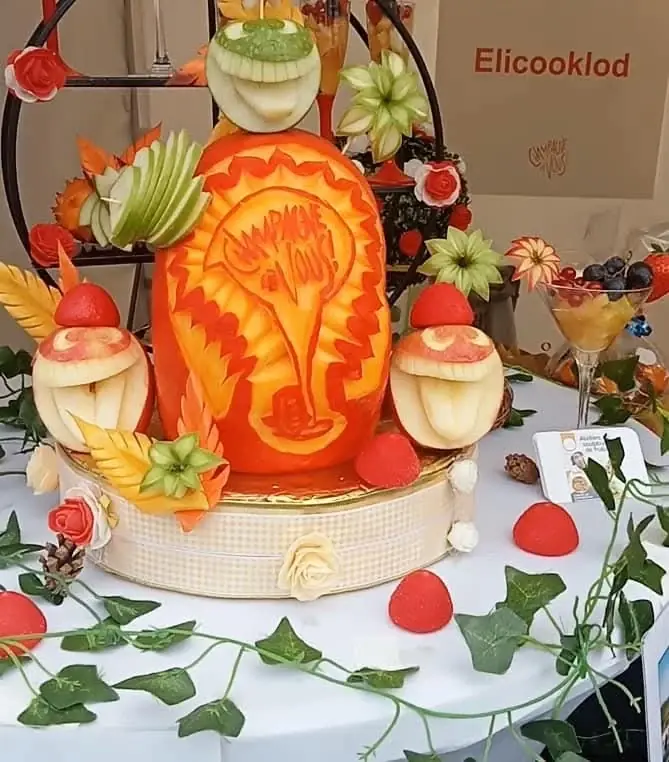 Sculptures fruits et légumes